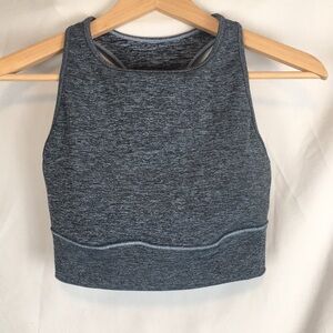CALIA by Carrie Underwood Heathered Charcoal High-Neck Sports Bra